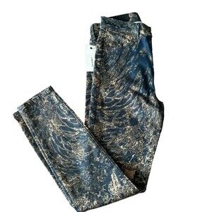 J Brand black Gold  jeans Wave Alana High-rise Stretch Skinny Jeans size 26